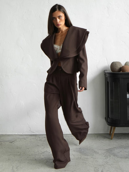 Two-Piece Set with Long Sleeves in Apricot – photo 10
