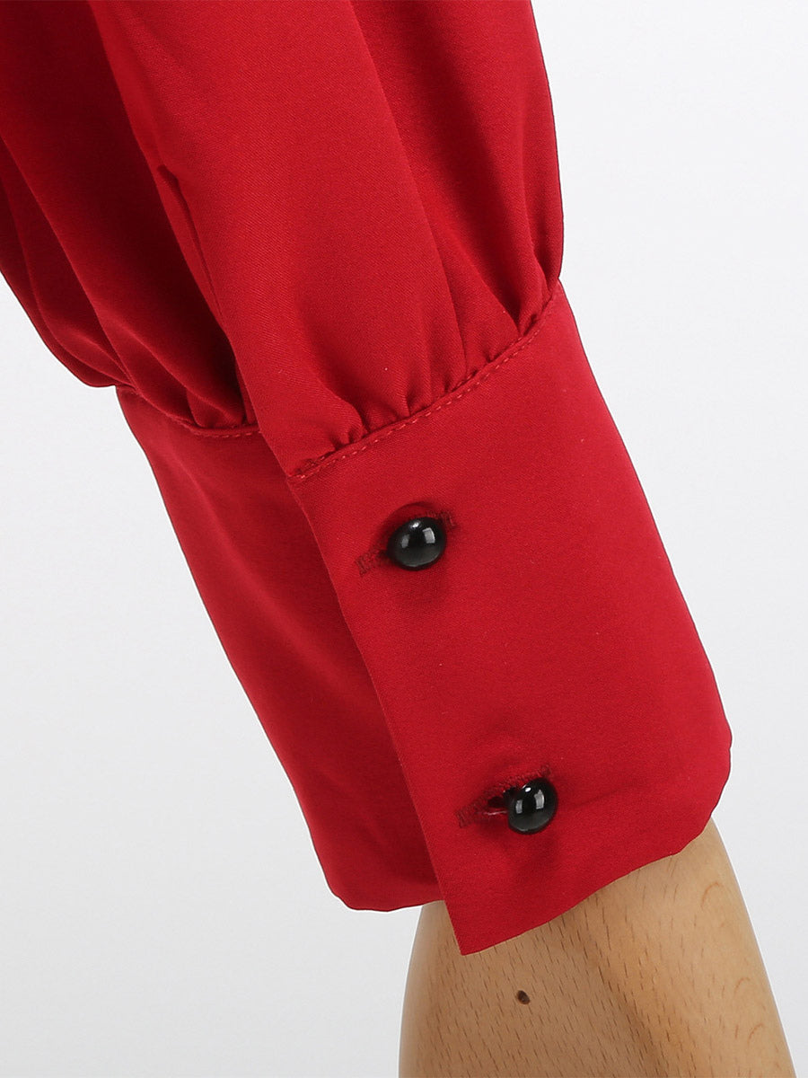 Shirt with Bow in Apricot – photo 11