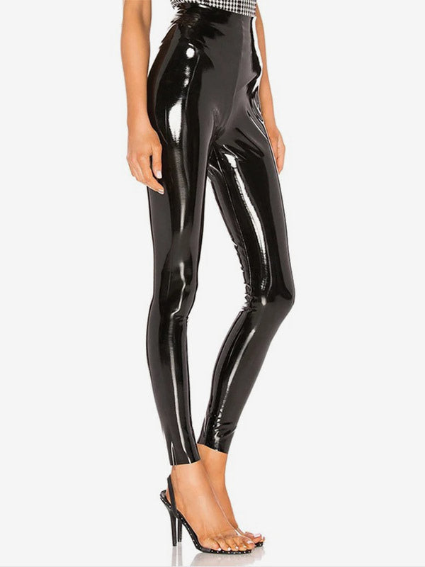 High-Waisted Leggings in Red – photo 4