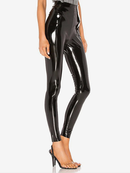 High-Waisted Leggings in Red – photo 4
