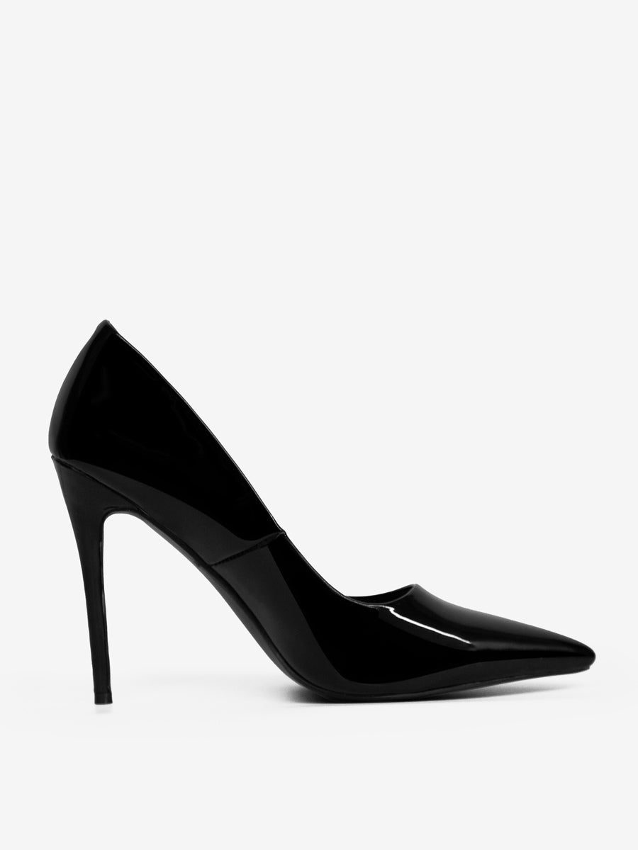 Pointed-Toe Slip-On Heels in Burgundy – photo 11