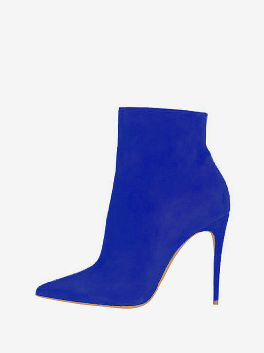 Pointed-Toe Stiletto Ankle Boots in Black – photo 2
