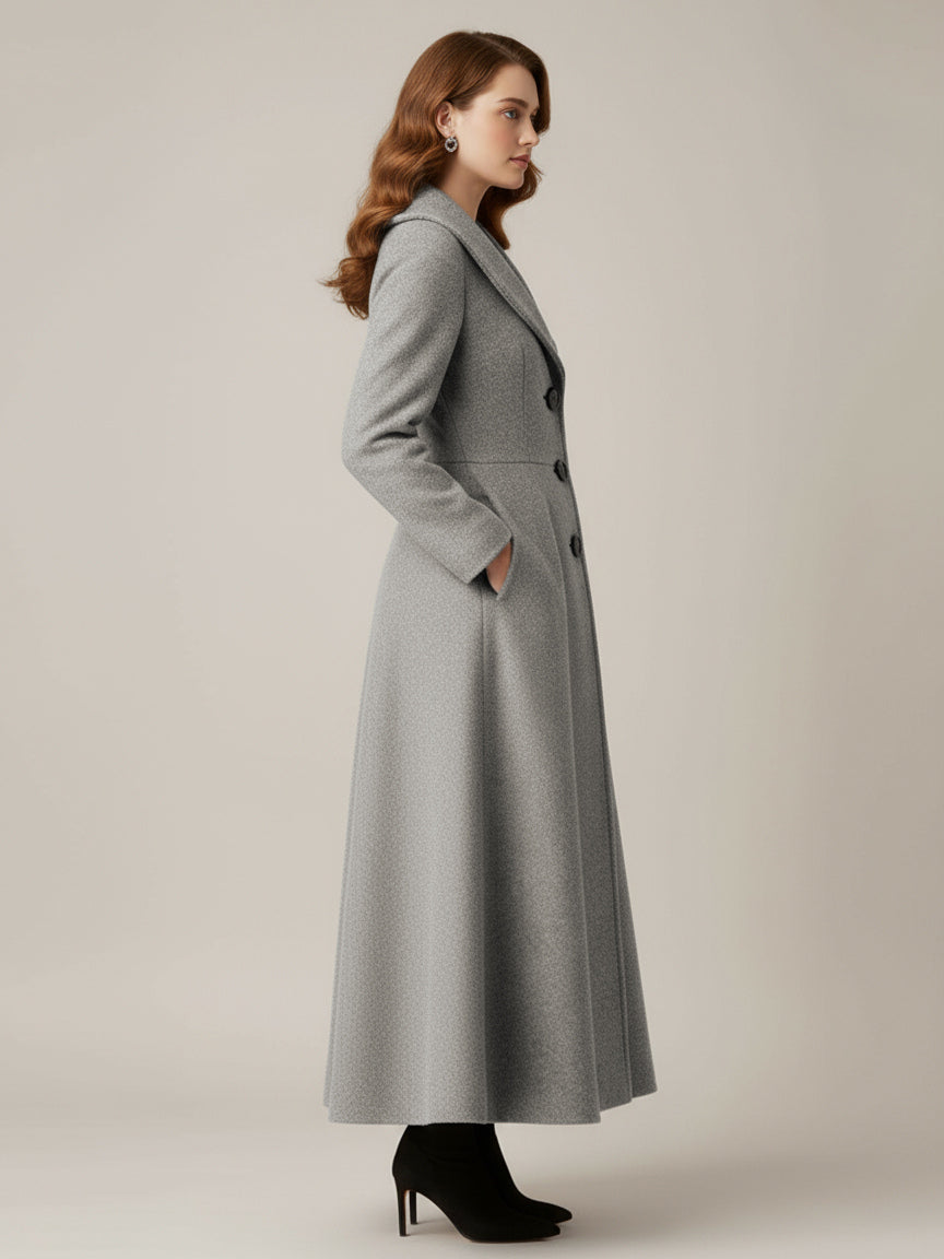 Coat with Long Sleeves in Grey – photo 3