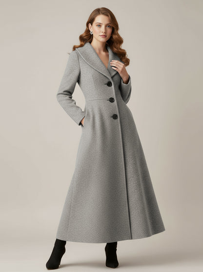 Coat with Long Sleeves in Grey – photo 4