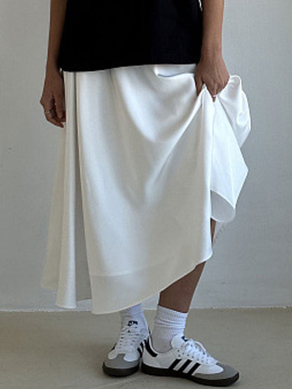 Satin Skirt in Khaki – photo 8
