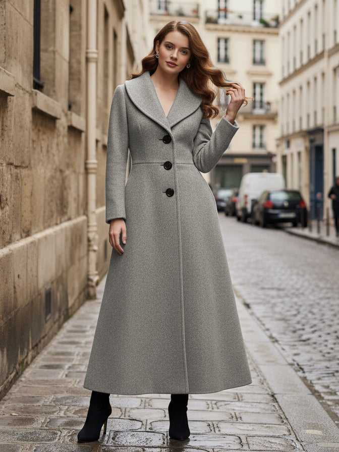 Coat with Long Sleeves in Grey – photo 9