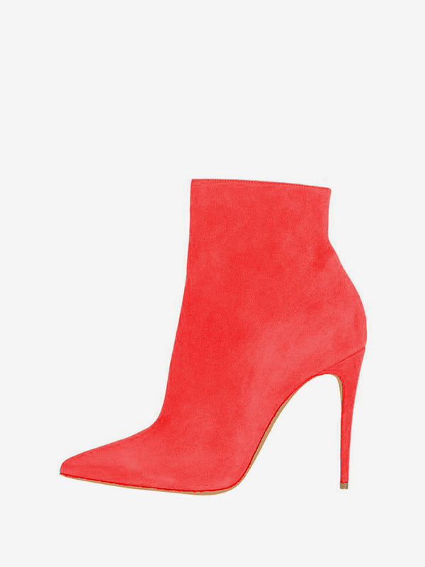 Pointed-Toe Stiletto Ankle Boots in Black – photo 3