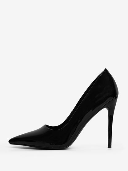 Pointed-Toe Slip-On Heels in Burgundy – photo 6