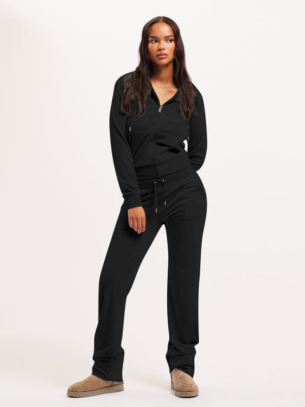 Zip-Up Two-Piece Set with Hood in Purple – photo 6