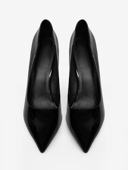 Pointed-Toe Slip-On Heels in Burgundy – photo 9