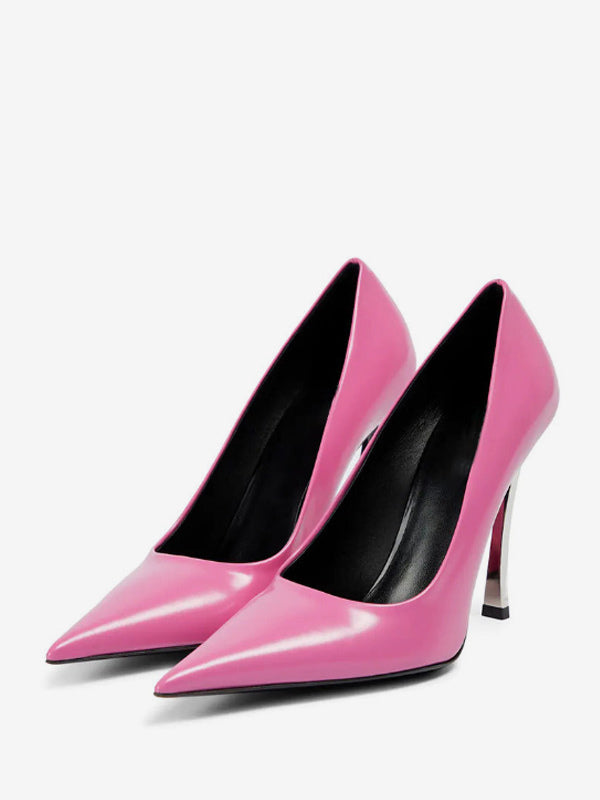 Pointed-Toe Stiletto Court Shoes in White – photo 7