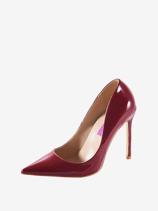 Pointed-Toe Stiletto Court Shoes in Green – photo 2