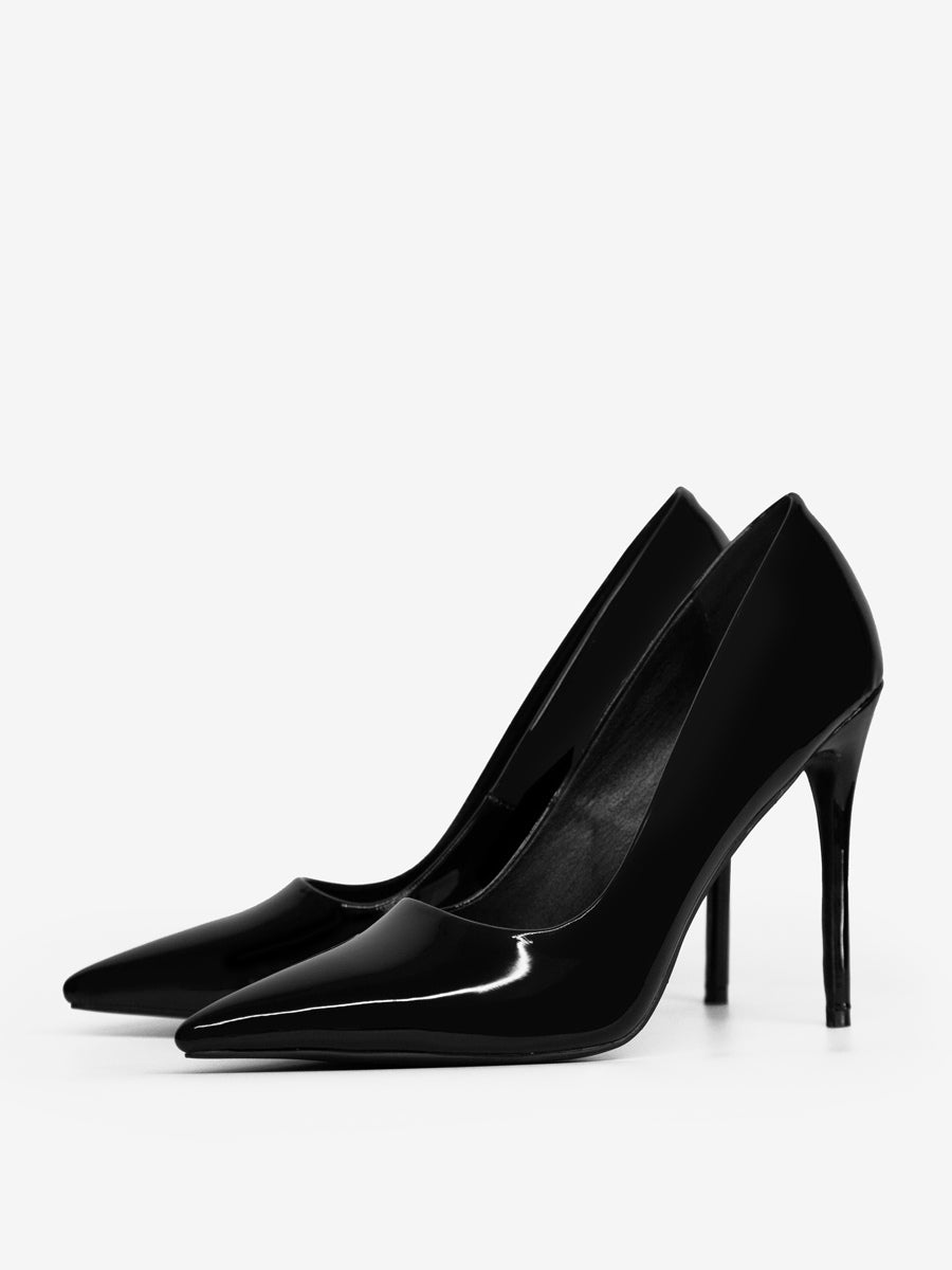Pointed-Toe Slip-On Heels in Burgundy – photo 7