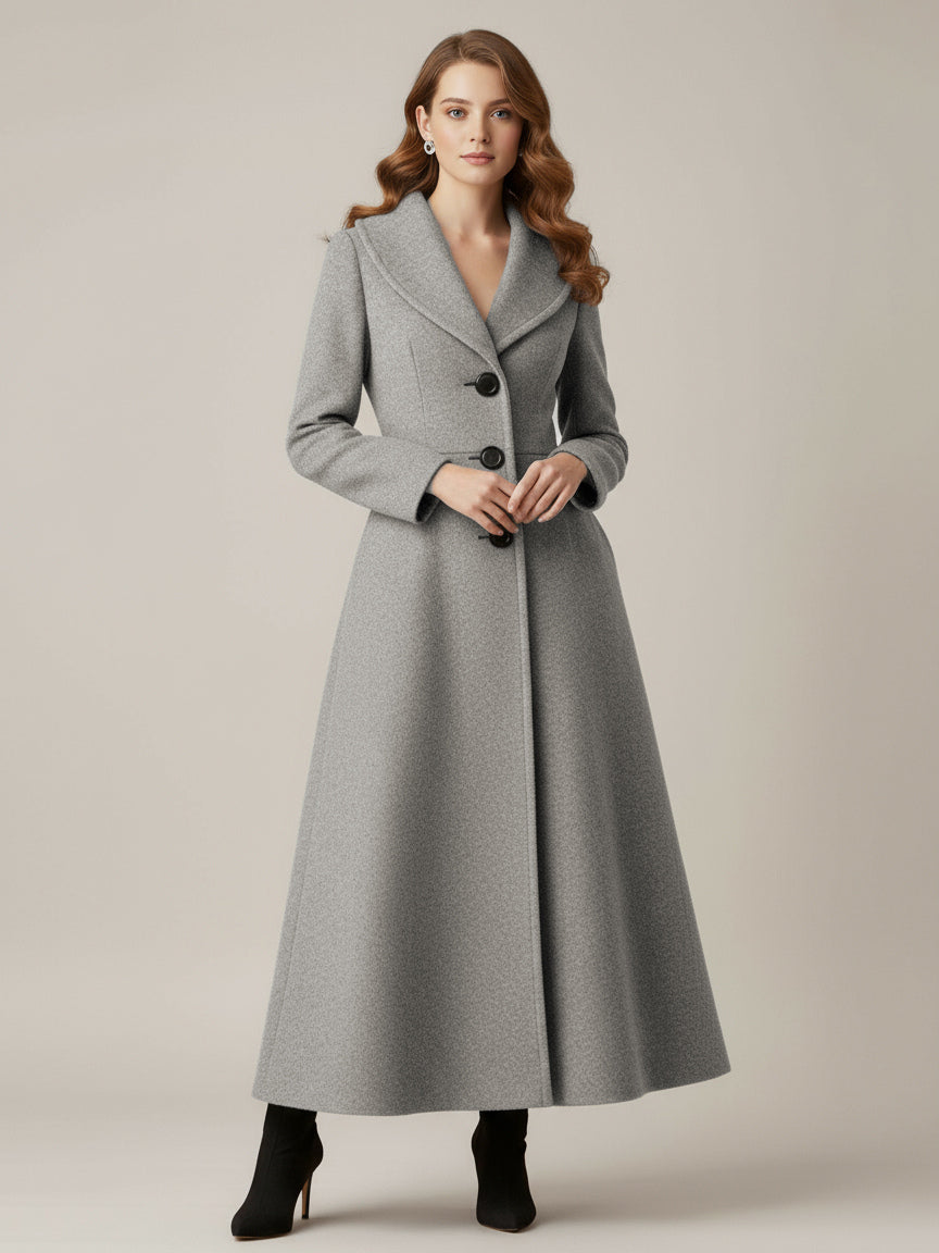 Coat with Long Sleeves in Grey – photo 5