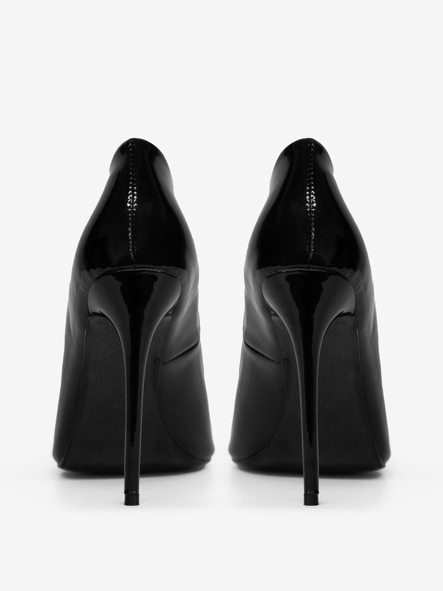 Pointed-Toe Slip-On Heels in Burgundy – photo 12