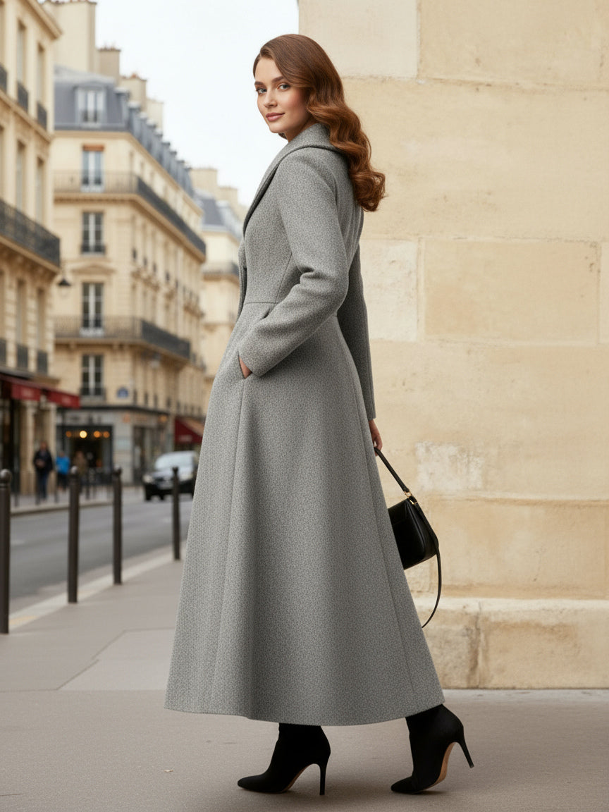 Coat with Long Sleeves in Grey – photo 7